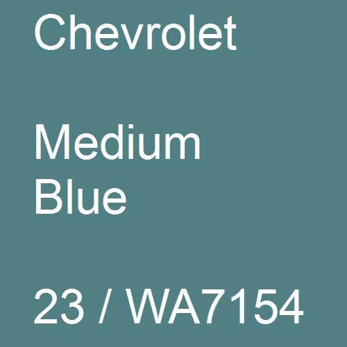 Chevrolet, Medium Blue, 23 / WA7154.